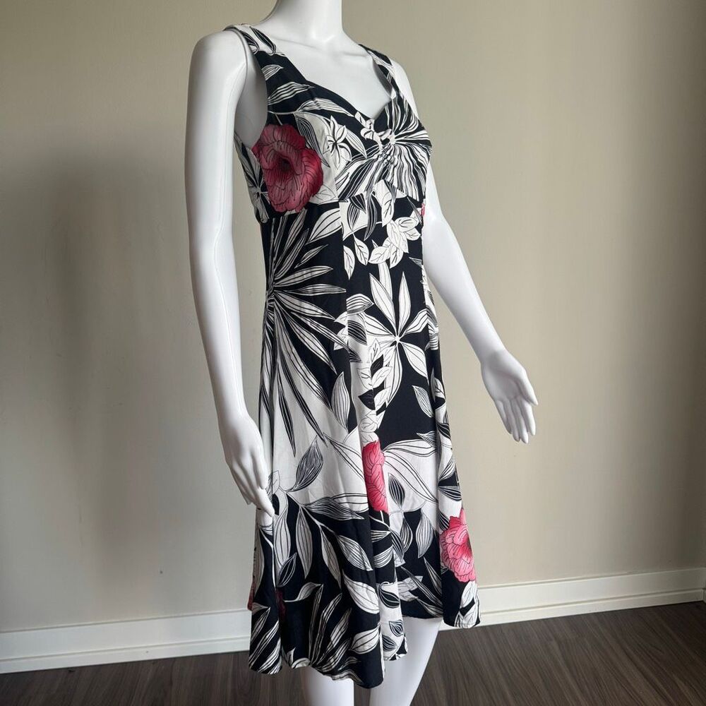 Vintage Two Palms Floral Hawaii Dress Size S